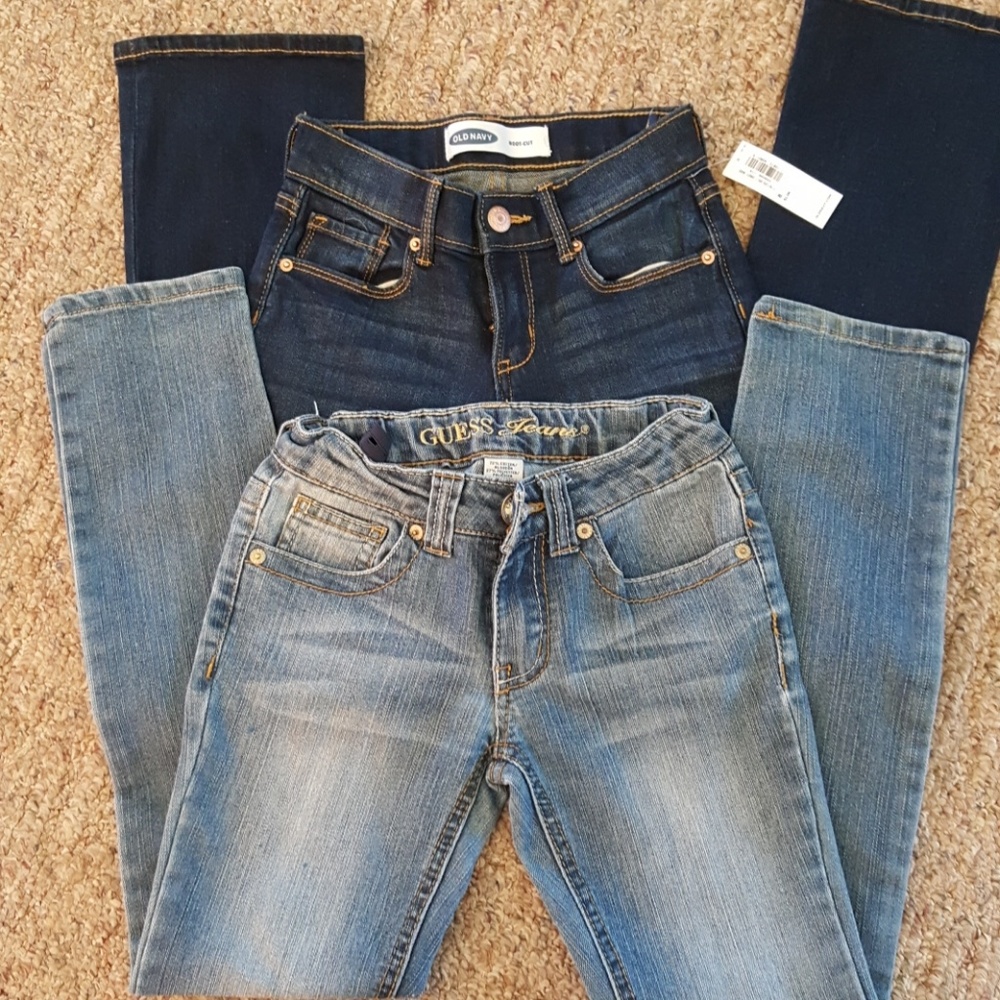 2 pair girls pants